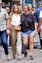 Jennifer Aniston Joins A Climate Change Protest Filming The Morning Show - NYC