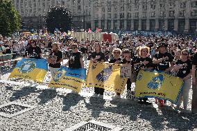 Kyiv pays tribute to Olenivka prison massacre victims