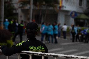 Venezuelans Demonstrate On The Day Of The Presidential Elections In Medellin, Colombia