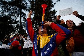 Venezuelan People Gather In Chile During Venezuela’s Elections