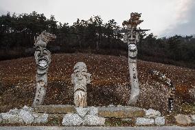 Korean Totem Pole