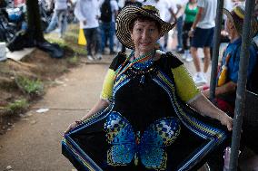 Venezuelans Demonstrate On The Day Of The Presidential Elections In Medellin, Colombia