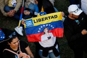 Venezuelan People Gather In Chile During Venezuela’s Elections