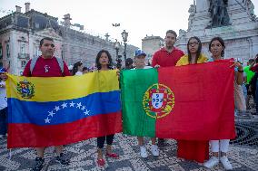 Venezuelans Demonstration In Lisbon