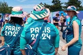 Daily Life Pictures Around The Stade De France During The Paris 2024 Olympic Games