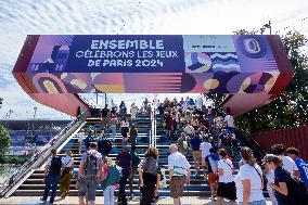 Daily Life Pictures Around The Stade De France During The Paris 2024 Olympic Games