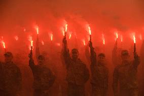 Ceremony To Remember The Ukrainian Victims Of The Olenivka Camp Explosion, On The Independence Square In Kyiv