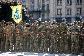 Ceremony To Remember The Ukrainian Victims Of The Olenivka Camp Explosion, On The Independence Square In Kyiv