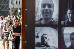 Ceremony To Remember The Ukrainian Victims Of The Olenivka Camp Explosion, On The Independence Square In Kyiv