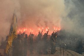 Ceremony To Remember The Ukrainian Victims Of The Olenivka Camp Explosion, On The Independence Square In Kyiv