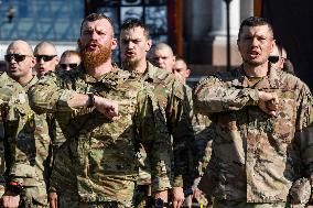 Ceremony To Remember The Ukrainian Victims Of The Olenivka Camp Explosion, On The Independence Square In Kyiv