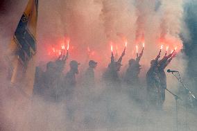 Ceremony To Remember The Ukrainian Victims Of The Olenivka Camp Explosion, On The Independence Square In Kyiv