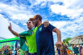 Brazilians Watching The Games In Casa Brasil