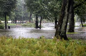 Rain and storm in Riga