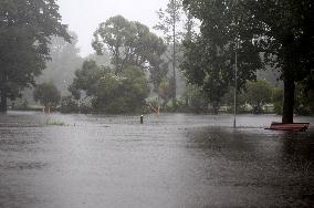 Rain and storm in Riga