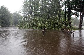 Rain and storm in Riga