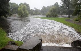 Rain and storm in Riga