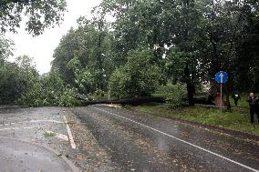 Rain and storm in Riga