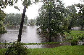 Rain and storm in Riga