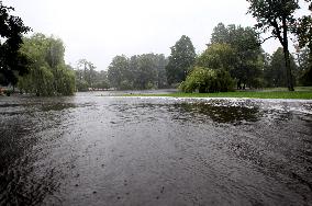 Rain and storm in Riga