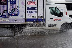 Rain and storm in Riga