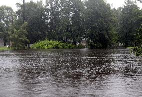 Rain and storm in Riga