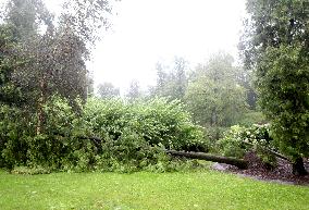 Rain and storm in Riga