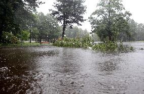 Rain and storm in Riga