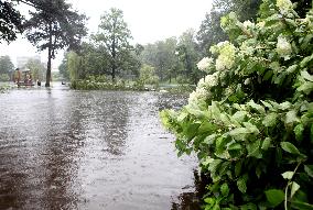 Rain and storm in Riga