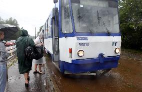 Rain and storm in Riga