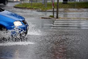 Rain and storm in Riga