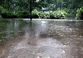 Rain and storm in Riga