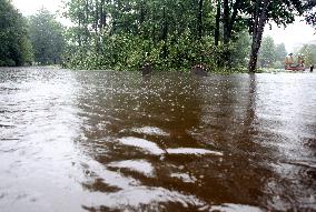 Rain and storm in Riga