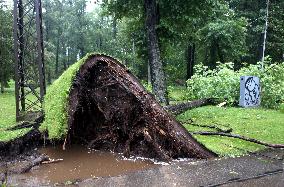 Rain and storm in Riga