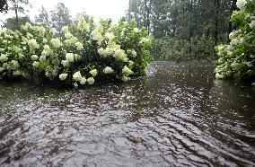 Rain and storm in Riga