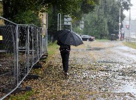 Rain and storm in Riga