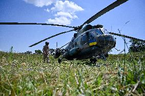 Pilots of 16th Brody Separate Army Aviation Brigade