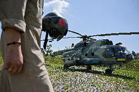 Pilots of 16th Brody Separate Army Aviation Brigade