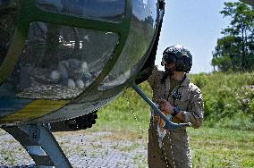 Pilots of 16th Brody Separate Army Aviation Brigade