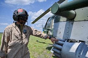 Pilots of 16th Brody Separate Army Aviation Brigade