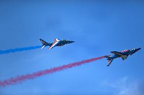 Patrouille de France At Bleuciel Airshow - Cabourg