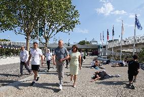 (PARIS 2024)FRANCE-PARIS-OLY-LITHUANIA-PRESIDENT-OLYMPIC VILLAGE-VISIT