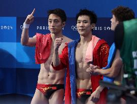 Paris 2024 - Diving - Yang And Lian Win Gold