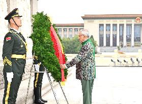 CHINA-BEIJING-TIMOR-LESTE-PRESIDENT-MONUMENT-TRIBUTE (CN)