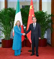 CHINA-BEIJING-ZHAO LEJI-ITALIAN PM-MEETING (CN)