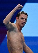 800m Freestyle - Paris 2024 - David Aubry Celebrates