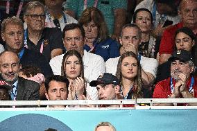 Paris 2024 - Princess Leonor And Sofia At Handball