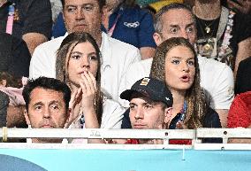 Paris 2024 - Princess Leonor And Sofia At Handball