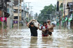 Flood In The Southern Myanmar