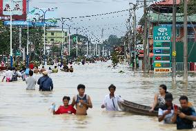 Flood In The Southern Myanmar